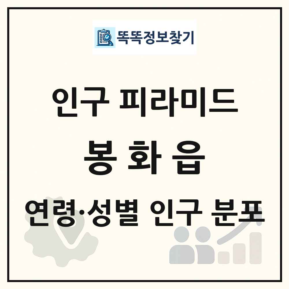 봉화읍 인구 피라미드 링크 그림